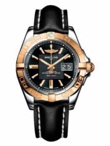 Breitling Galactic 41 Stainless Steel / Rose Gold / Trophy Black / Calf C49350L2.BA09.428X