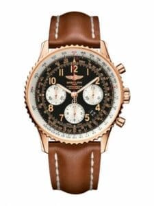 Breitling Navitimer 01 43 Red Gold / Black Arabic / Calf / Pin RB012012/BB07/433X/R20BA.1