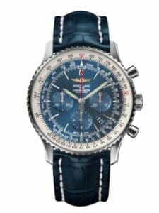 Breitling Navitimer 01 46 Stainless Steel / Aurora Blue / Croco / Pn AB012721/C889/746P/A20BA.1