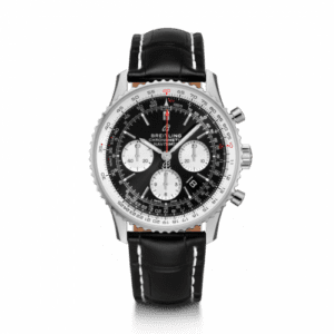 Breitling Navitimer 1 B01 Chronograph 43 Stainless Steel / Black / Croco / Folding AB0121211B1P2