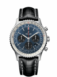 Breitling Navitimer 1 B01 Chronograph 43 Stainless Steel / Blue / Croco / Pin AB0121211C1P1