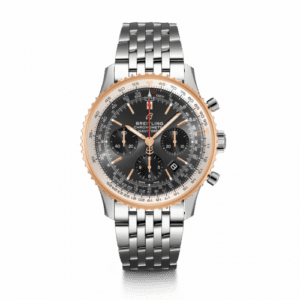 Breitling Navitimer 1 B01 Chronograph 43 Stainless Steel / Red Gold / Grey / Croco / Pin UB0121211F1A1