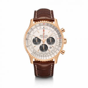 Breitling Navitimer 1 B01 Chronograph 46 Red Gold / Silver / Croco / Pin RB0127121G1P1