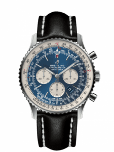 Breitling Navitimer 1 B01 Chronograph 46 Stainless Steel / Aurora Blue / Calf AB012721.CA05.441X