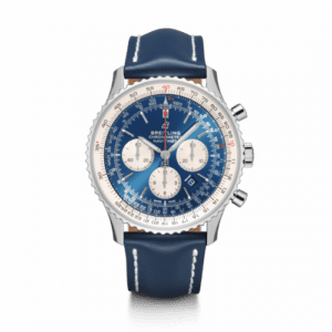 Breitling Navitimer 1 B01 Chronograph 46 Stainless Steel / Aurora Blue / Calf / Folding AB0127211C1X2