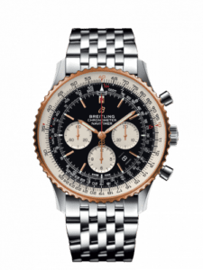 Breitling Navitimer 1 B01 Chronograph 46 Stainless Steel / Red Gold / Black / Bracelet UB0127211B1A1
