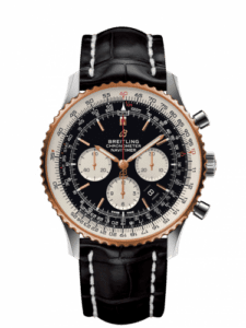 Breitling Navitimer 1 B01 Chronograph 46 Stainless Steel / Red Gold / Black / Croco / Pin UB0127211B1P1