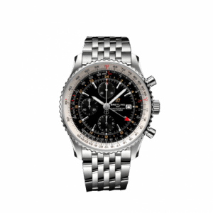 Breitling Navitimer 1 Chronograph GMT 46 Stainless Steel / Black / Bracelet A24322121B2A1