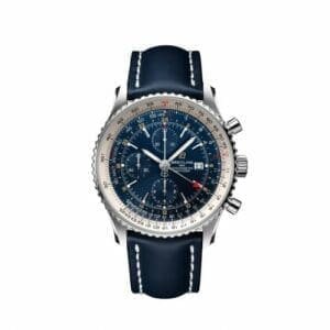 Breitling Navitimer 1 Chronograph GMT Stainless Steel / Blue / Calf / Pin A24322121C2X1