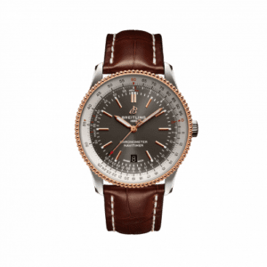 Breitling Navitimer Automatic 41 Automatic Stainless Steel / Rose Gold / Grey / Croco / Pin U17326211M1P1