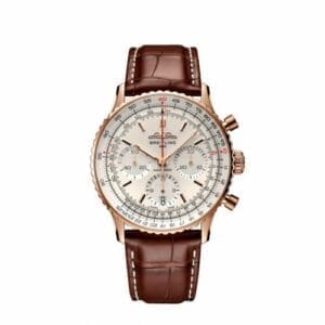 Breitling Navitimer B01 Chronograph 41 Red Gold / Silver / Alligator - Folding RB0139211G1P1