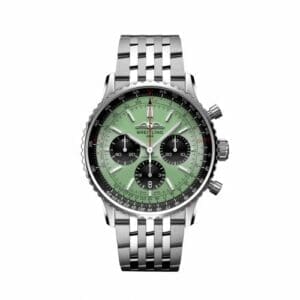 Breitling Navitimer B01 Chronograph 43 Stainless Steel / Mint Green / Bracelet AB0138241L1A1