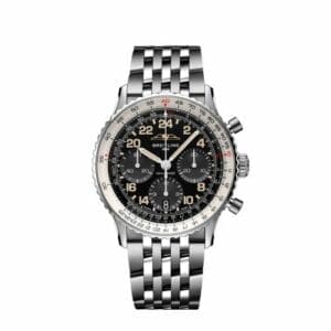 Breitling Navitimer B02 Chronograph 41 Cosmonaute Stainless Steel - Platinum / Black / Bracelet PB02301A1B1A1