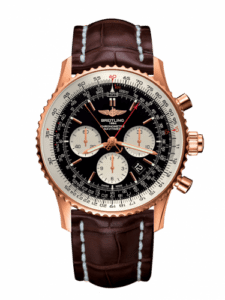 Breitling Navitimer Rattrapante Red Gold / Black / Croco / Folding RB031121/BG11/757P/R20D.1