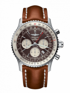 Breitling Navitimer Rattrapante Stainless Steel / Panamerican Bronze / Calf / Folding AB031021/Q615/440X/A20D.1