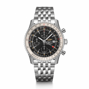 Breitling Navitimer World Stainless Steel / Black / Bracelet A24322121B1A1