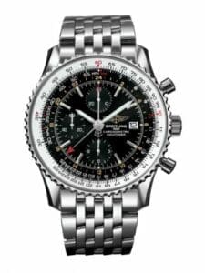 Breitling Navitimer World Stainless Steel / Black / Bracelet A2432212/B726/443A