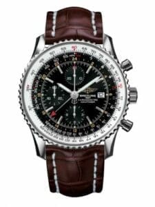 Breitling Navitimer World Stainless Steel / Black / Croco / Pin A2432212/B726/756P/A20BA.1