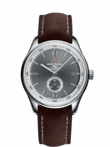 Breitling Premier Automatic 40 Stainless Steel / Anthracite / Nubuck Brown / Tang A37340351B1X2