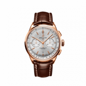 Breitling Premier B01 Chronograph 42 Red Gold / Silver / Alligator RB0118371G1P1