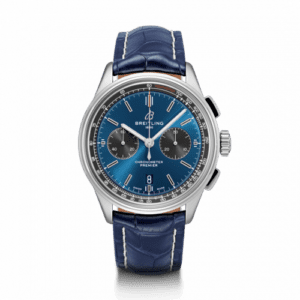 Breitling Premier B01 Chronograph 42 Stainless Steel / Blue / Croco / Folding AB0118A61C1P1