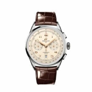 Breitling Premier B01 Chronograph 42 Stainless Steel / Cream / Alligator AB0145211G1P1