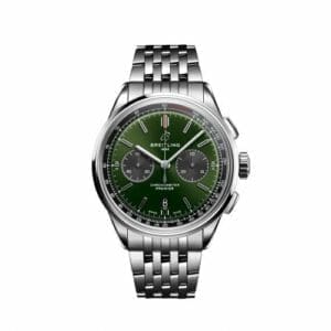 Breitling Premier B01 Chronograph 42 Stainless Steel / Green / Bracelet AB0118221L1A1