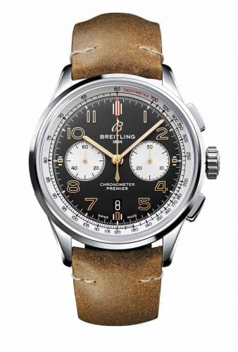 Breitling Premier B01 Chronograph 42 Stainless Steel / Norton Edition / Nubuck / Folding AB0118A21B1X1