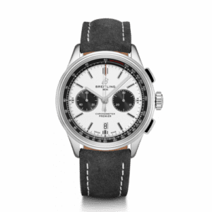 Breitling Premier B01 Chronograph 42 Stainless Steel / Silver / Anthracite Nubuck / Pin AB0118221G1X2