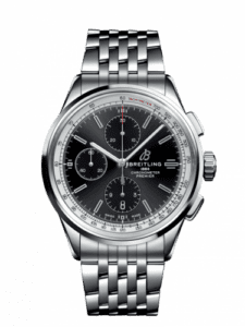 Breitling Premier Chronograph 42 Stainless Steel / Black / Bracelet A1331535B1A1