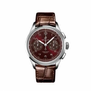 Breitling Premier Heritage B09 Chronograph 40 Stainless Steel / Burgundy / Boutique Edition AB0930D41K1P1
