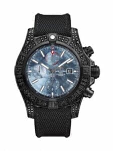 Breitling Super Avenger II Diamondworks / Black Steel / Blue MOP / Military M13371BU.BE52.264S