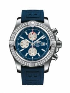 Breitling Super Avenger II Stainless Steel / Diamond / Mariner Blue / Rubber / Pin A1337153/C871/159S/A20S.1