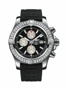 Breitling Super Avenger II Stainless Steel / Diamond / Volcano Black / Rubber / Folding A1337153/BC29/154S
