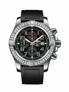 Breitling Super Avenger II Stainless Steel / Diamond / Volcano Black / Rubber / Pin A1337153/BC28/135S