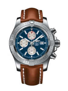 Breitling Super Avenger II Stainless Steel / Mariner Blue / Calf / Pin A1337111/C871/439X/A20BA.1