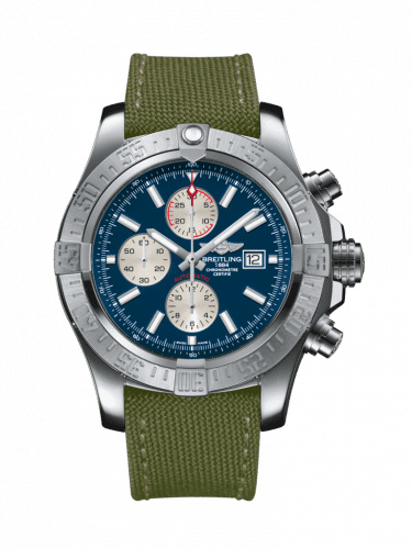 Breitling Super Avenger II Stainless Steel / Mariner Blue / Military / Pin A1337111/C871/105W/A20BA.1
