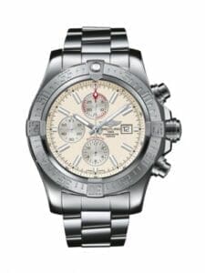 Breitling Super Avenger II Stainless Steel / Stratus Silver / Bracelet A13371111G1A1