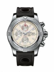 Breitling Super Avenger II Stainless Steel / Stratus Silver / Rubber A1337111/G779/201S
