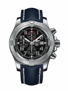 Breitling Super Avenger II Stainless Steel / Volcano Black / Calf / Pin A1337111/BC28/101X/A20BA.1
