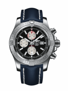 Breitling Super Avenger II Stainless Steel / Volcano Black / Calf / Pin A1337111/BC29/101X/A20BA.1
