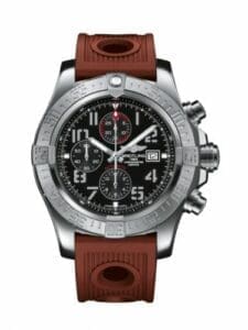 Breitling Super Avenger II Stainless Steel / Volcano Black / Rubber / Folding A1337111/BC28/206S/A20D.2