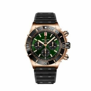 Breitling Super Chronomat B01 44 Red Gold / Green / Rubber Rouleaux RB01361A1L1S1
