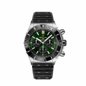 Breitling Super Chronomat B01 44 Stainless Steel / Green / Rubber Rouleaux AB0136251L1S1