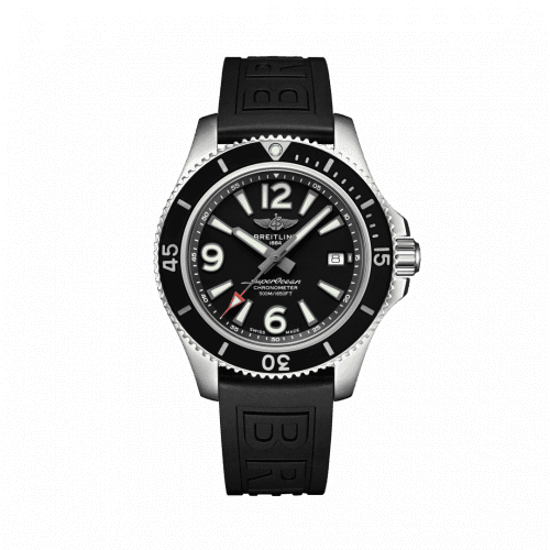 Breitling Superocean 42 Stainless Steel / Black / Rubber / Folding A17366021B1S2