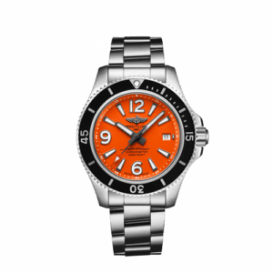 Breitling Superocean 42 Stainless Steel / Orange / Bracelet A17366D71O1A1