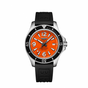 Breitling Superocean 42 Stainless Steel / Orange / Rubber / Pin A17366D71O1S1