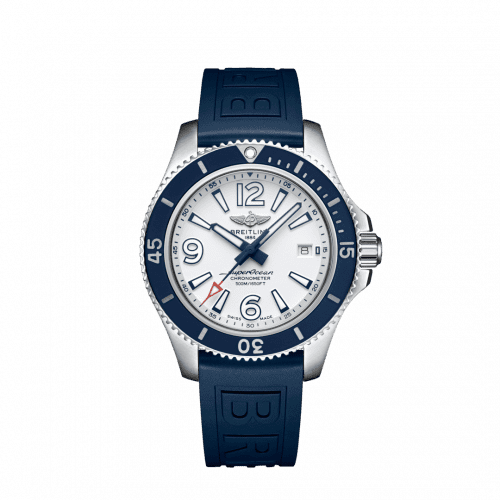 Breitling Superocean 42 Stainless Steel / White / Rubber / Folding A17366D81A1S2