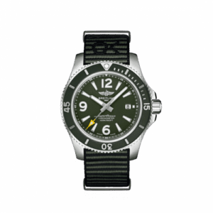 Breitling Superocean 44 Stainless Steel / Green / NATO / OuterKnown A17367A11L1W1