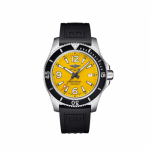 Breitling Superocean 44 Stainless Steel / Yellow / Rubber - Folding A17367021I1S2